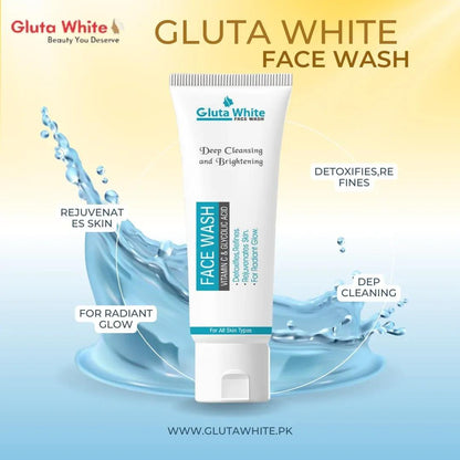 Gluta Whitening Face Wash for All Skin Types