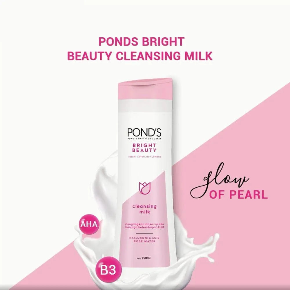 Ponds Bright Beauty Cleansing Milk 150ml Pearl Glow
