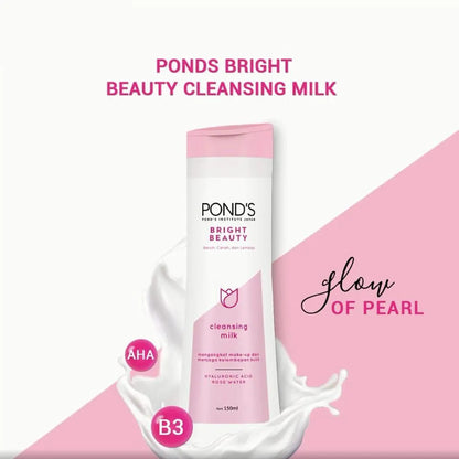 Ponds Bright Beauty Cleansing Milk 150ml Pearl Glow