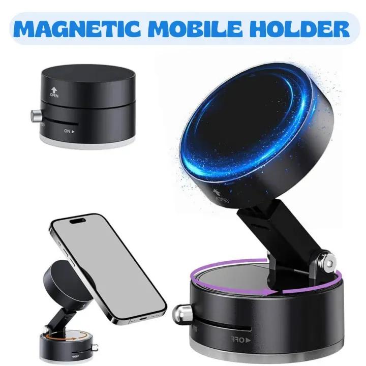 360 Degree Magnetic Phone Holder Black ABS