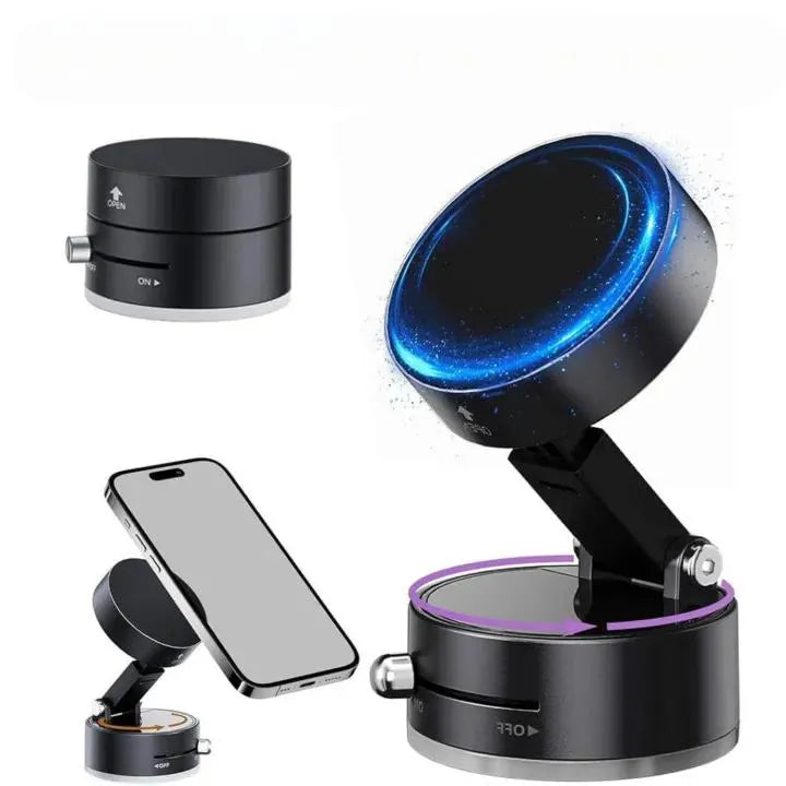 360 Degree Magnetic Phone Holder Black ABS