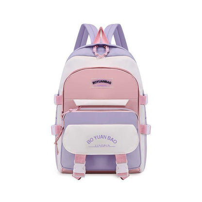 Multicolor Nylon School Backpack for Girls 18"