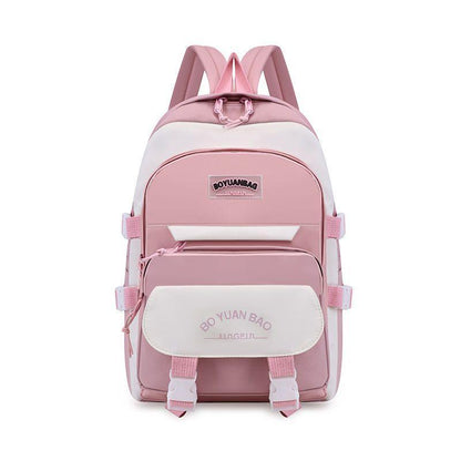 Multicolor Nylon School Backpack for Girls 18"
